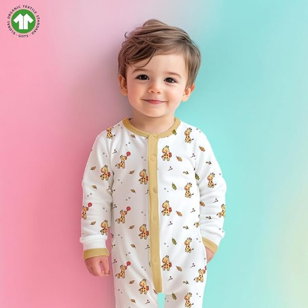 Kidbea® 100% Full Sleeve Cotton Baby Rompers Bodysuit Jumpsuit for New Born Baby Boy's & Girl's - Image 3