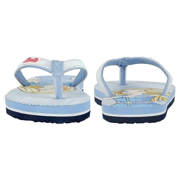 Kidsville Barbie Printed Flipflops For Girls - Image 4