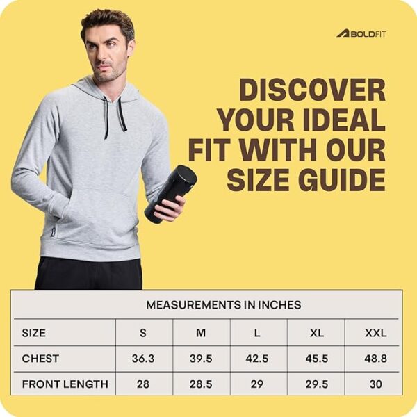 Boldfit Hoodies for Men Stylish Sweat Shirt Men Winter Jacket for Men Winter Wear for Men Thermal Insulation Mens Jacket Full Zipper Pullover for Men Fleece Sweatshirt for Man Hoodies for Man Hoodie - Image 3