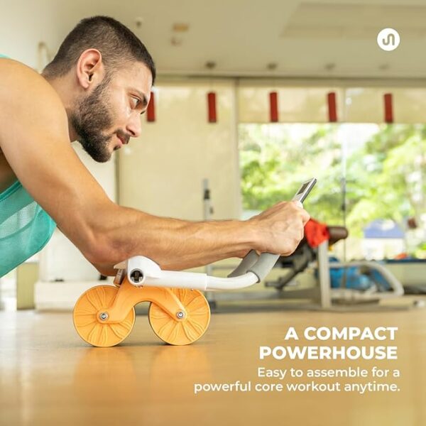 Bodyband Abs Roller for Men & Women Automatic Rebound Abs Roller Wheel for Home Workout, Gym Ab Roller for Men Abs Workout Equipment for Abdominal Ab Roller For Home With Knee Mat ABSolute Abroller - Image 2