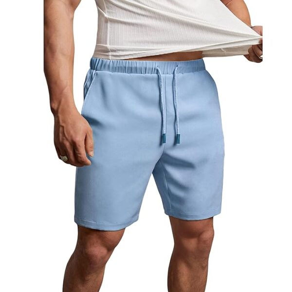 NOBERO Zip Pocket Regular Fit Shorts for Men | Cotton French Terry Fabric |