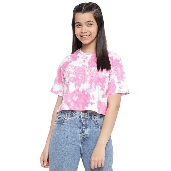 Li'l Tomatoes Girl's Printed Regular Fit T-Shirt