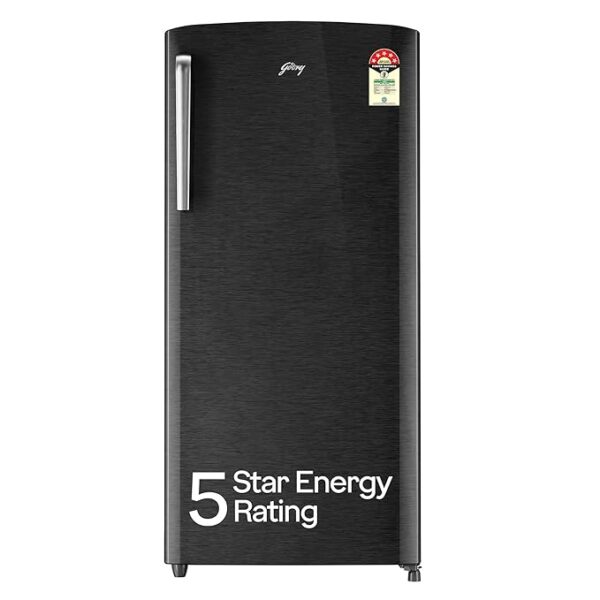 Godrej 194 L 5 Star Turbo Cooling Technology Ensuring Faster Cooling Direct Cool Single Door Refrigerator With Advanced Inverter Technology (RD EMARVEL 215E THI FS ST, Fossil Steel) - Image 2
