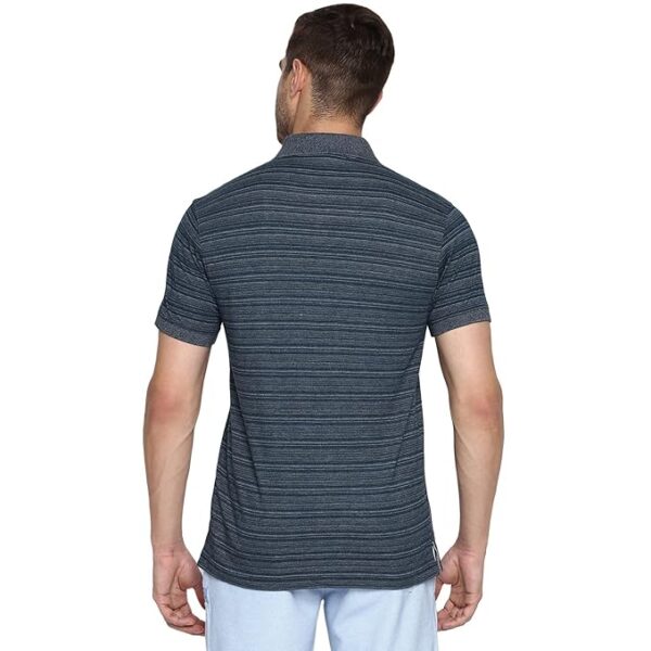 Van Heusen Men's Striped Regular Fit Polo Shirt - Image 4