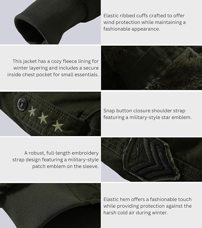 L'MONTE Men's Imported Cotton Cargo Winter Jacket – Fleece Lining, Windproof Design, and Stylish Casual Outerwear - Image 2