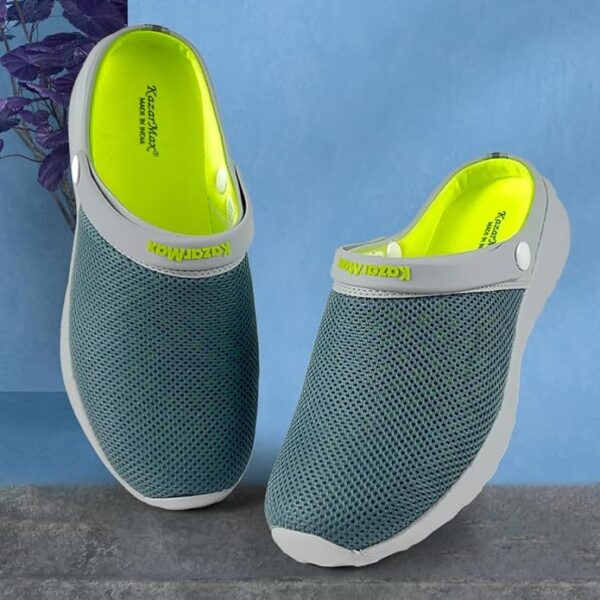 KazarMax Men's Classic Casual Clogs | Sandals with Adjustable Back Strap | Comfortable & Light Weight | Stylish & Anti-Skid | Everyday Use Memory Foam Clogs - Image 4