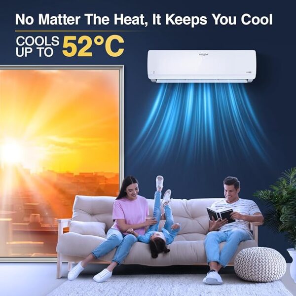 Whirlpool 1.0 Ton 3 Star, Magicool Inverter Split AC (MAGICOOL 10T 3S INV CNV S5K1PP0, Copper, Convertible 4-in-1 Cooling Mode, HD Filter White) - Image 5