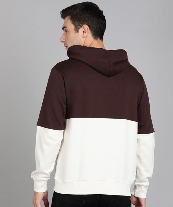 Alan Jones Clothing Men's Colorblocked Cotton Hoodies Sweatshirt - Image 3