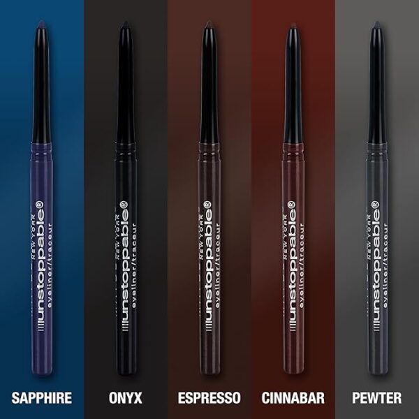 Maybelline New York Unstoppable Smudge Proof Black,Matte,Waterproof,Long Lasting Eyeliner Pencil Makeup, Espresso, 2 Count, Black - Image 6