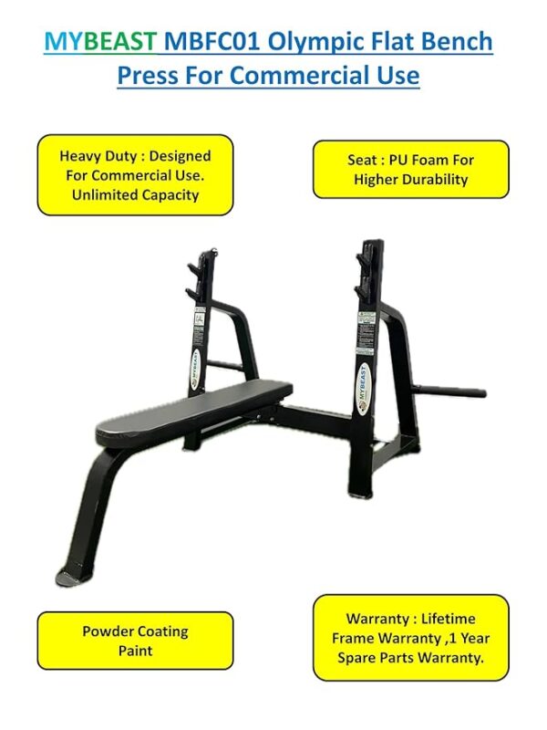 Mybeast MBFC01 Olympic Flat Bench Press For Commercial Use - Image 3