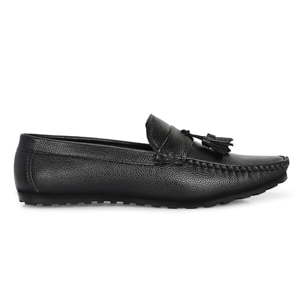 Tassillo Men's Leather Casual Loafer Moccasins & Tassel Shoes for Office Wear Shoes/Semi Formal Shoe for Party, Wedding Slip-On Loafer/Solid Stylish Lightweight and Comfortable Shoe - Image 5