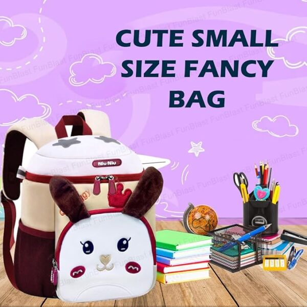 FunBlast Cute Small Size Fancy Bag for Kids Pre-Schoolers – Picnic Bag for Baby, Boys, Girls/Lightweight Travel Mini Backpack for Kids (28 X 22.5 X 12 CM) Age – 2 Years to 4 Years Toddlers - Image 5