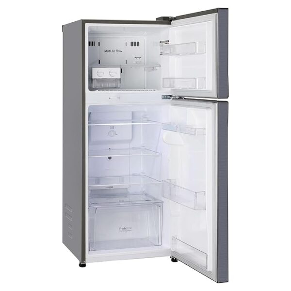 LG 242 L 3 Star Smart Inverter Frost-Free Double Door Refrigerator (GL-I292RPZX, Shiny Steel, Door Cooling+) - Image 3