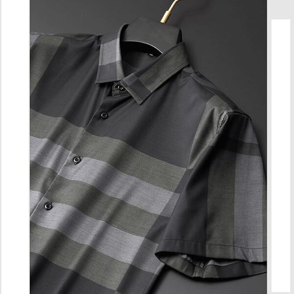 ZAFONI Tropical Shirt, Men Short Sleeve Shirt Summer Baggy Casual Classic Man Formal Business Dress Clothing - Image 5