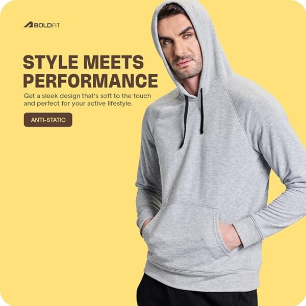 Boldfit Hoodies for Men Stylish Sweat Shirt Men Winter Jacket for Men Winter Wear for Men Thermal Insulation Mens Jacket Full Zipper Pullover for Men Fleece Sweatshirt for Man Hoodies for Man Hoodie - Image 5