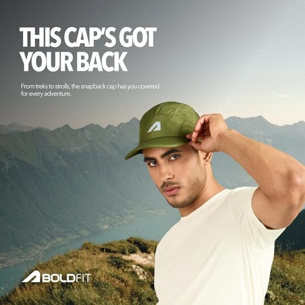 Boldfit Cap for Men Snapback Mens Cap Stylish Quick Dry Unisex Mens Caps for Women Sun Protection HeadCap for Boys Sports Headwear for Man Summer Caps for Men Baseball, Cricket - Image 6