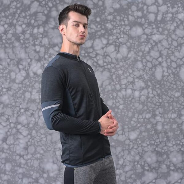 Campus Sutra Polyester Men Solid Stylish Casual & Standard Length Sports Jacket - Image 5