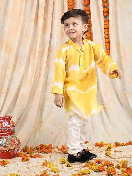 POLKA TOTS Soft Kurta Pajama Set for Boy’s Traditional Ethnic Wear - Image 3