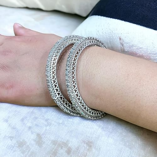 LBV Swarovski 925 Sterling Silver Bangles for Women - Image 6
