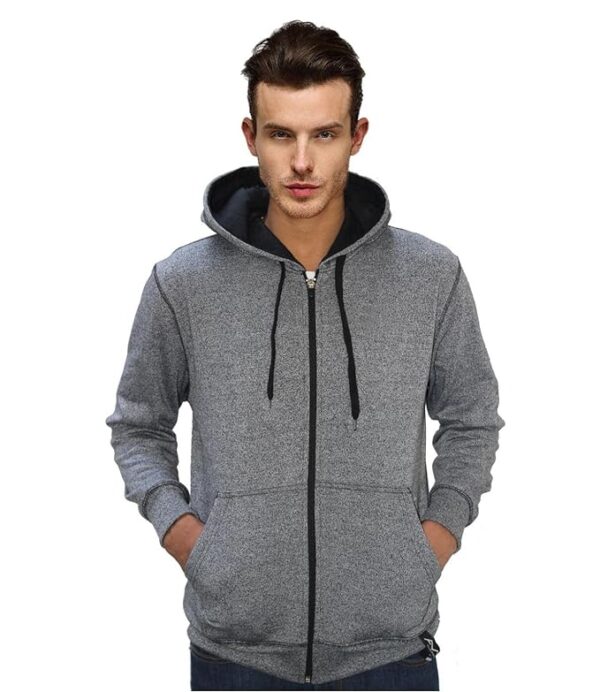 AWG ALL WEATHER GEAR Hoodies for Men Sweatshirt for Men Cotton Hooded Sweatshirt with Zip Winter wear Hoodies Stylish Hooded Jacket for Men Fashionable Cold Weather Apparel for Outdoor Activities.