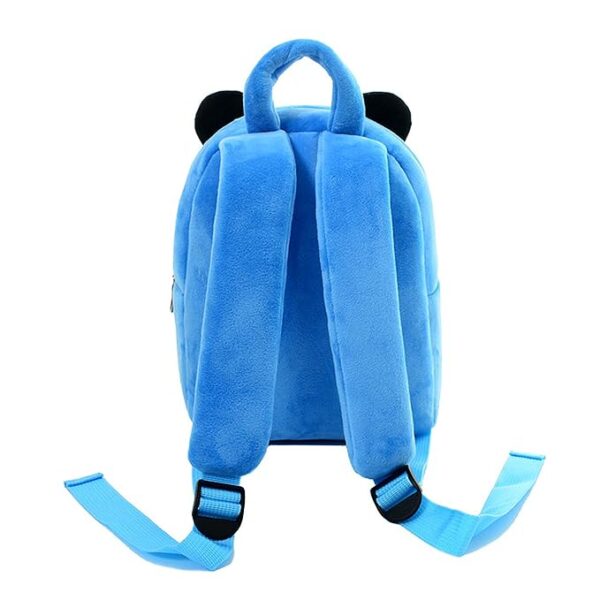 Frantic Kids Velvet School Bag Plush Backpack Baby Girl Preschool Bags Ideal for Baby Boy & Girl Picnic Bags (2-5 Years) - Image 3