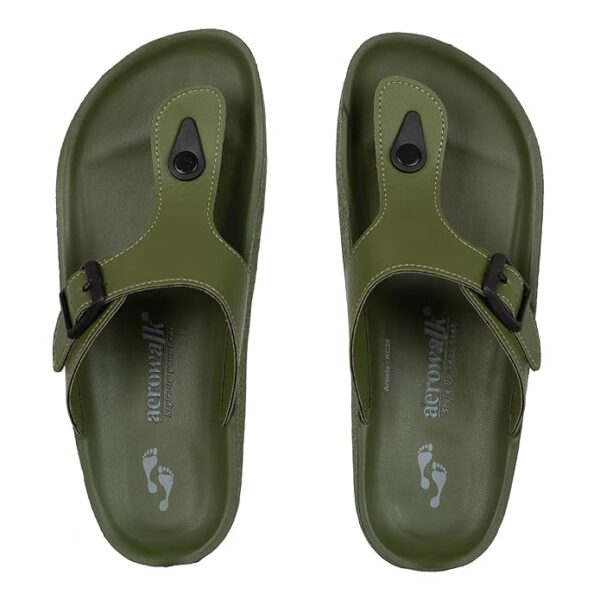 AEROWALK Stylish T-Shape Fashion Slipper for Men | Comfortable | Lightweight | Anti Skid | Casual Office Footwear |