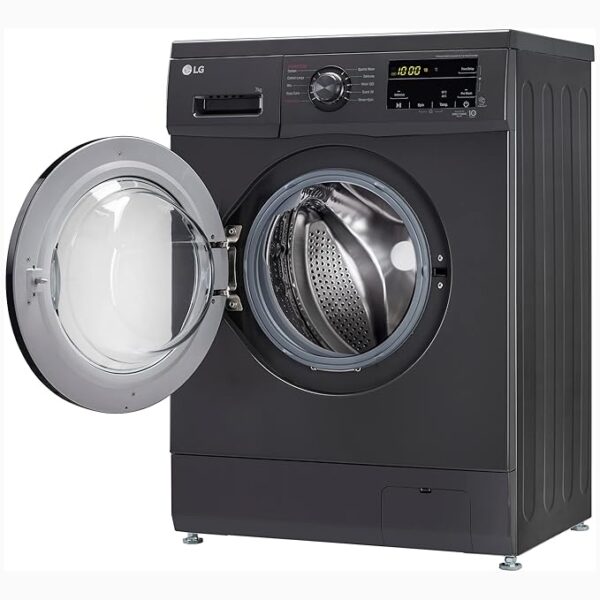 LG 7 Kg, 5 Star, Direct Drive Technology, Steam Wash, 6 Motion DD, Smart Diagnosis, Fully-Automatic Front Load Washing Machine (FHM1207SDM, Allergy Care, In-Built Heater, Touch Panel, Middle Black) - Image 2