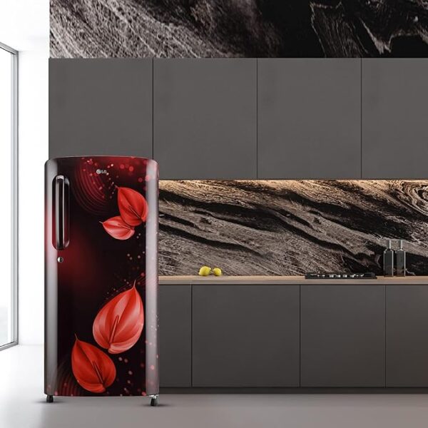 LG 185 L 3 Star Direct-Cool Single Door Refrigerator (GL-B201ASVD, Scarlet Victoria, Moist 'N' Fresh, Gross Volume- 190 L) - Image 2