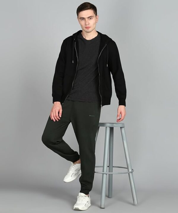 Alan Jones Clothing Men's Fleece Jogger Regular Pants For Winterwear - Image 6