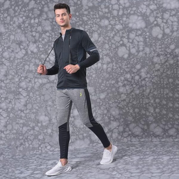 Campus Sutra Polyester Men Solid Stylish Casual & Standard Length Sports Jacket - Image 2