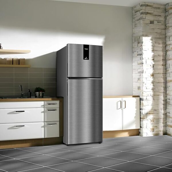Whirlpool 325 L 3 Star Intellifresh Inverter Frost Free Double Door Refrigerator (IF INV ELT DF375 Omega Steel(3S)-TL, Grey) - Image 2