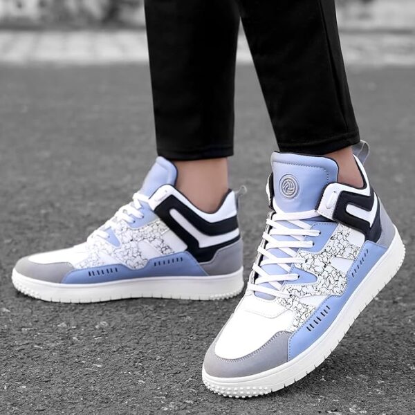 Bacca Bucci Jolly Men's Fashion Mid-Top Sneakers/Street Wear with Flat Rubber Outsole for Swag, Travel, Parties, Dancing, Dating, Streets & Fun - Image 5