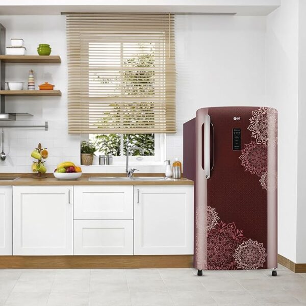 LG 204 L 4 Star Direct-Cool Inverter Single Door Refrigerator (??GL-B211CRRY, Ruby Regal, Smart Connect, 2022 Model) - Image 2