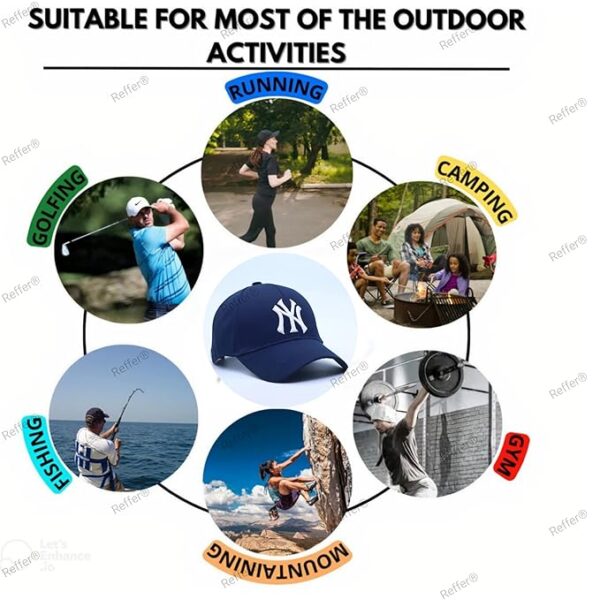 Fashionable Latest 3D Embroidered Cotton Adjustable Baseball caps for Men - Image 6