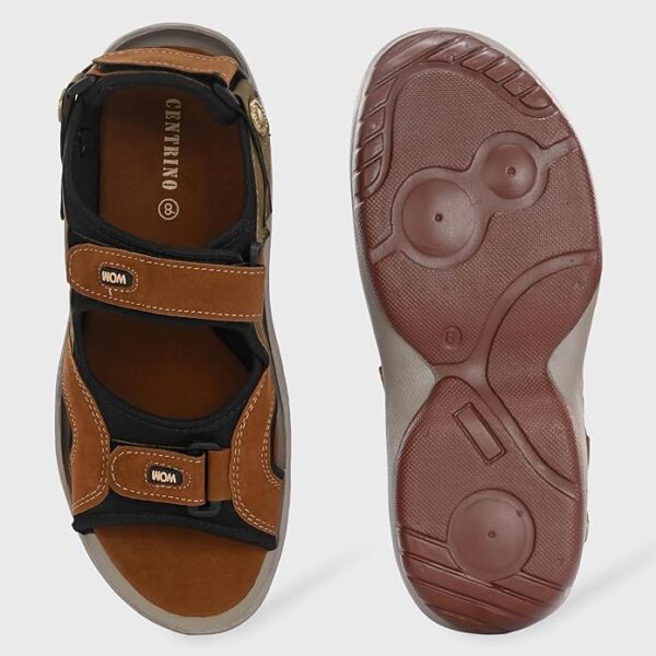 Centrino Sandal for Men | Grip Insole for Stability | Modern Look with Straps | Comfortable Footwear with Premium Comfort & Quality (3263) - Image 5