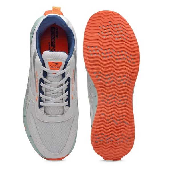 ASIAN Men's ZIGZAG-02 Sport Running,Walking,Gym Shoes with Cushioning Material,Extra Jump Lightweight Shoes TPR Outsole with Memory Foam Insole Casual Shoes for Men's & Boy's - Image 2