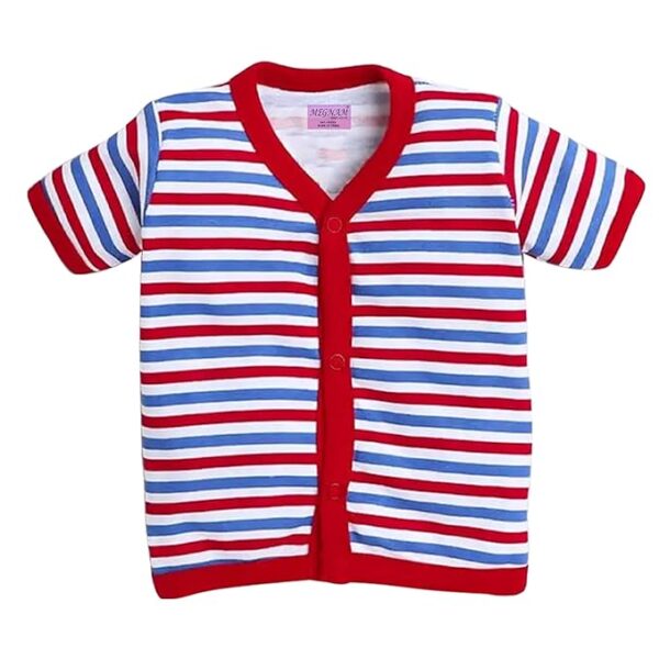 Baby Cotton Front Open Half Sleeves Top Half Sleeve Jhabala,Regular Fit T-Shirt,Multicolor Print - Image 6