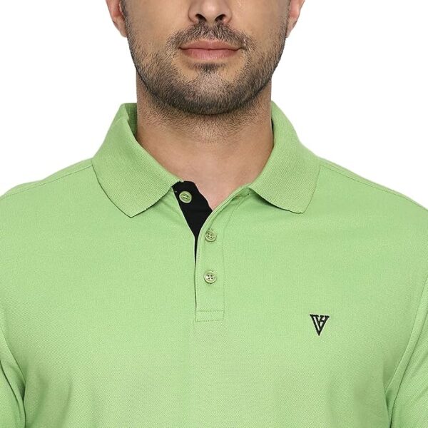 Van Heusen Men's Textured Regular Fit Polo Shirt - Image 2