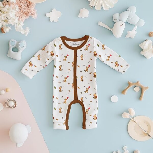 Kidbea® 100% Full Sleeve Cotton Baby Rompers Bodysuit Jumpsuit for New Born Baby Boy's & Girl's - Image 4