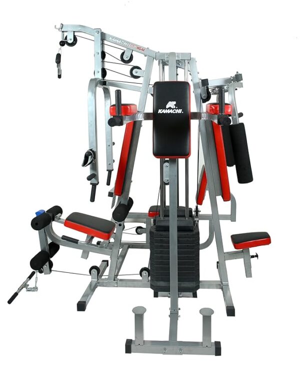 B Fit Bodyweight Fitness Resistance Kit ExtensiKamachi HG-44 4 Station Home Gym, Aluminum, Silveron Strap for Door Pull Up Bar, Powerlifting Strength Training Kit Straps Home Gym Exercise Full-Body Workout Equipment (Military Color-PRO-Trainer Kit) (Copy) (Copy)
