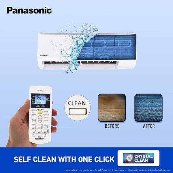 Panasonic 0.9 Ton 3 Star Inverter Split AC (Powerful Mode, Copper Condenser, 7in1 Convertible, 2-Way, PM 0.1 Filter, CS/CU-SU11AKY3T, White) - Image 4