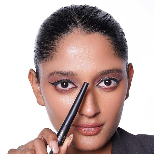 Colorbar All Matte Eyeliner, Black 001, 2.5ml | Waterproof | Smudge proof | Lasts upto 16 hours without flaking or creasing - Image 5