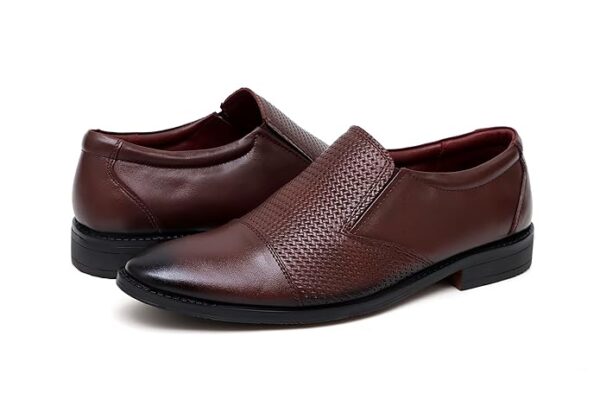 ARAMISH Men's Genuine Leather Formal Slipon Moccasin Shoes (UK 5 to 10 UK) - Image 5