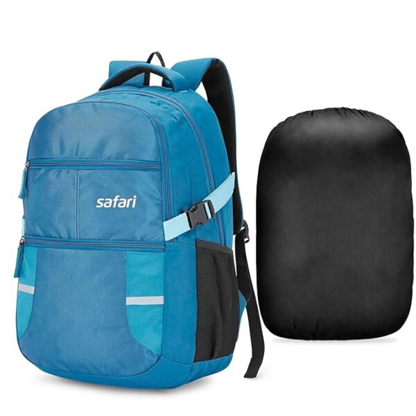 Safari Omega Pro 35L Laptop Backpack with Raincover, 3 compartments, bottle holder, organizer, school bag for boys and girls, college bag for women and men, office bag, travel bag - Image 3