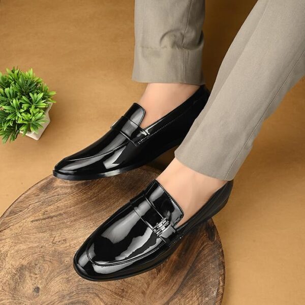 Centrino Slip-On Men's Formal Shoe | Stylish with Soft Cushioned Insole | Trendy Non Lace-Up Design | Perfect for Formal Wear (9705) - Image 7