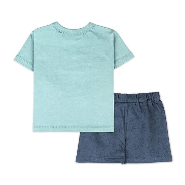 ARIEL Baby Boys & Baby girls Cotton Printed Round Neck Half Sleeve T-shirt & Short Latest Summer Clothing Sets - Image 2