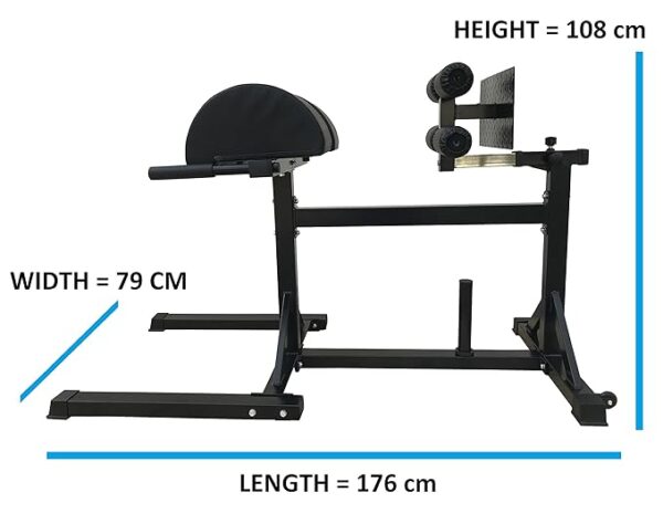 Kobo CTM-1 Glute Ham Developer, Hamstring, Back, and Abs Hyperextension Bench. GHD Exercise Machine - Glute Ham Developer Commercial Quality (Imported) - Image 2