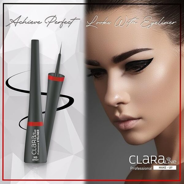 Waterproof Eyeliner Pen | Paraben-Free | Cruelty Free | Long Lasting 14 Hour Wear | Quick Drying | Easy to Apply | Highly Pigmented | Smudge-Proof | Fine tip applicator | Sharp Black - Image 4