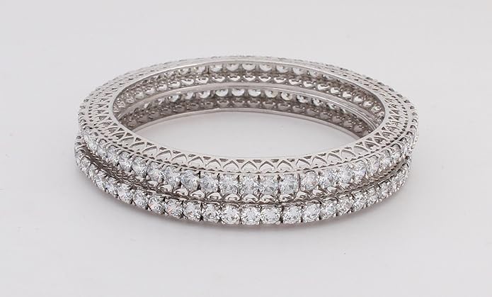 LBV Swarovski 925 Sterling Silver Bangles for Women - Image 3