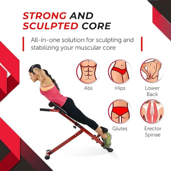 Stamina Hyper Bench, Red - Image 3